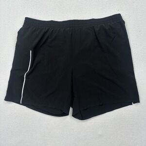 VRST Men's Accelerate 7" Run Shorts Size XXL Pure Black